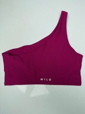 WILO Women's One-Shoulder Sports Bra - Pink